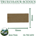 Truecolour Scenics Miniture Base (MDF) - Rectangle - 30mm(W) x 70mm(L) x 3mm(H) (8903773651181)