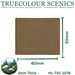 Truecolour Scenics Miniture Base (MDF) - Rectangle - 50mm(W) x 60mm(L) x 3mm(H) (8903773815021)