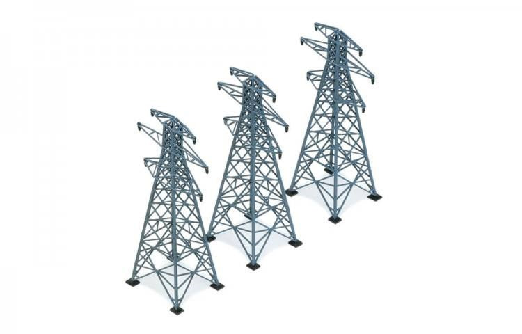 Hornby R0530 Power Pylons (3) - Hobby City NZ (8278153494765)