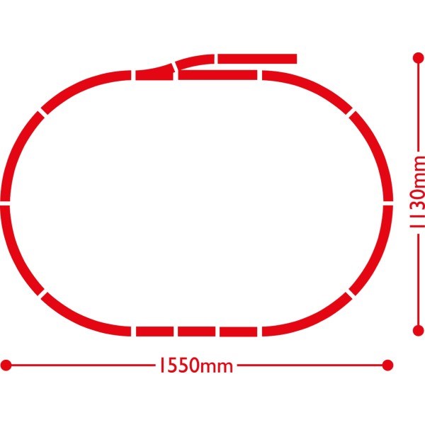 Hornby R1281 Train Set: Red Rover (7953874551021)