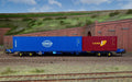 Hornby R60132 Touax KFA Container Wagon with 1 x 20' & 1 x 40' Containers - Era 11 (8176228565229)