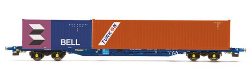 Hornby R60224 Touax KFA Container Wagon with 2 Containers - Era 11 (8745105326317)