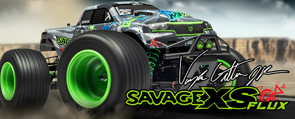 HPI Racing 115967 1/12 4WD Savage XS FLUX Monster Truck - Vaughn Gittin Jr (7654707364077)