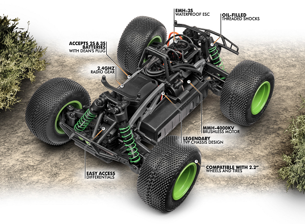 HPI Racing 115967 1/12 4WD Savage XS FLUX Monster Truck - Vaughn Gittin Jr