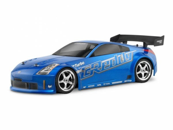 HPI Racing 17218 1 10 RC Body Nissan 350Z GReddy Twin Turbo 190mm Ve Hobby City NZ