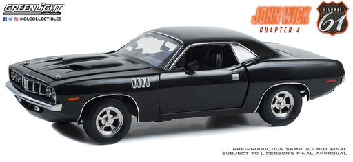 Highway 61 HWY-18045 1/18 1971 Plymouth 'Cuda- John Wick 4 (8867958784237)