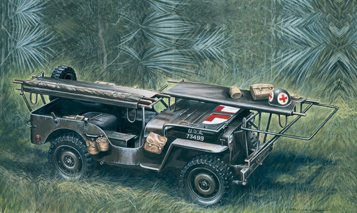 Italeri 326 1/35 AMBULANCE JEEP (8756629078253)