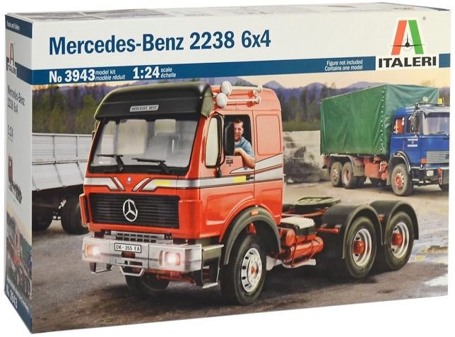 Italeri 1/24 3943 Mercedes Benz 2238 6X4 - Hobby City NZ (8219029209325)