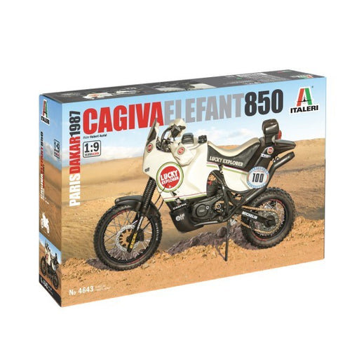 Italeri 1/9 4643 Cagiva 850 Paris Dakar 1987 "Lucky" (7546233225453)