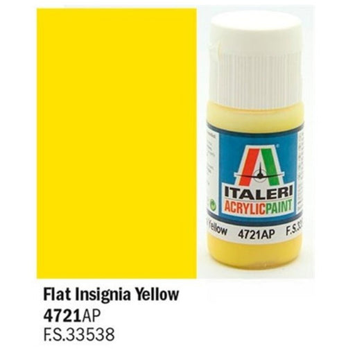 Vallejo by Italeri 4721 - FLAT INSIGNIA YELLOW - Hobby City NZ