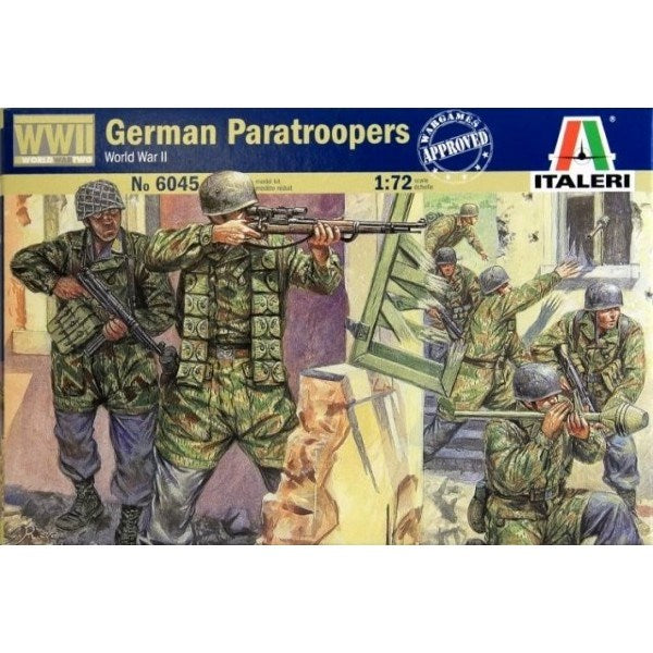 Italeri 6045 1/72 German Paratroopers (WWII) - Hobby City NZ (8278355607789)