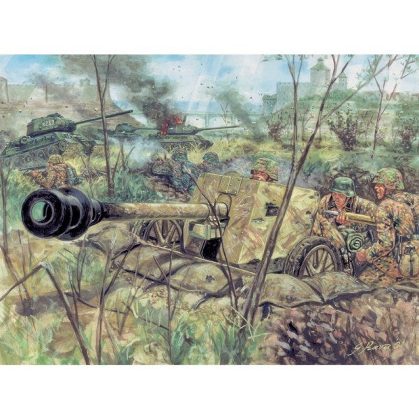 Italeri 6096 1/72 WW2 GERMAN PAK40 AT GUN W/CREW (8278181314797)