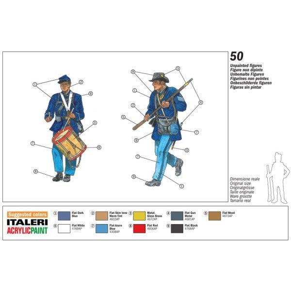 xItaleri 6177  1/72 AMERICAN CIVIL WAR - UNION INF (8278298525933)