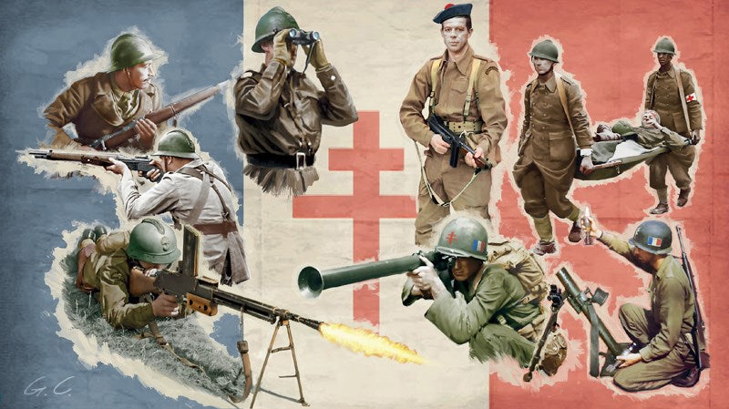 Italeri 1/72 6189 Free French Infantry Wwii (8219030356205)