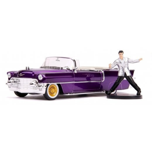 Jada 30985 1/24 HWR ELVIS W/'56 CADILLAC EL DORADO (8733864034541)