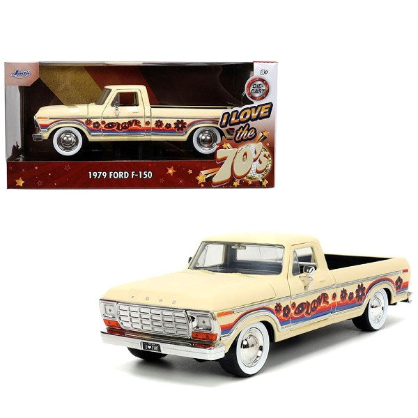 Jada 31609 1/24 1979 Ford F-150 (Beige) - I Love The 70's - Hobby City NZ (8062495031533)