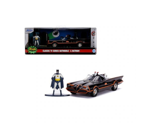 Jada 31703 1/32 1966 Batmobile w/Batman Figurine - Classic Batman TV Series (8278276145389)