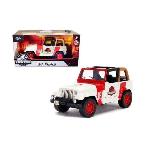 Jada 32129 1/32 1992 Jeep Wrangler "Jurassic Park" - Jurassic World - Hobby City NZ