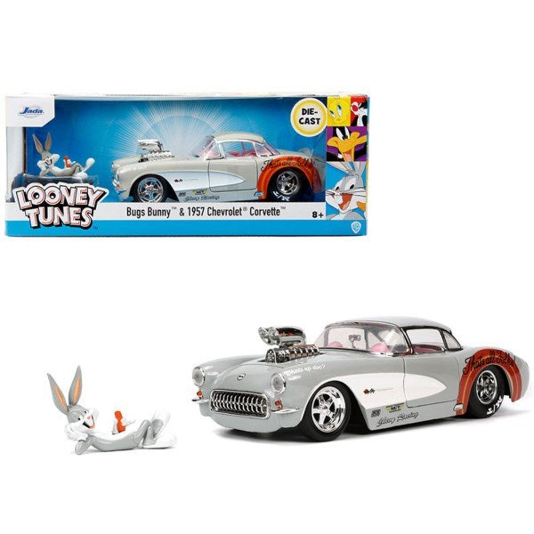 Jada 32390 1/24 1957 Chevrolet Corvette w/Bugs Bunny Figurine - Looney Tunes (8745095921901)