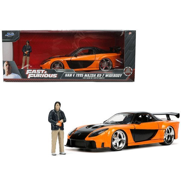 Jada 33174 1/24 1995 Mazda RX-7 Widebody w/Han Figurine - Fast and Furious (8278365274349)