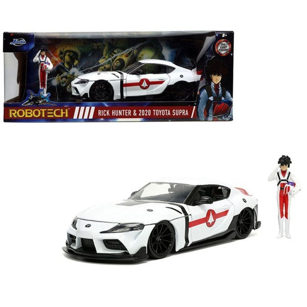 Jada 33685 1/24 2020 Toyota Supra w/Rick Hunter Figurine - Robotech (8074182852845)