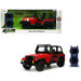 Jada 33851 1/24 1992 Jeep Wrangler (Red) w/Wheel Rack - Just Trucks (8062703075565)