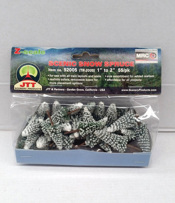 JTT Scenery 92005 Z Scale Scenic Snow Pines 25mm-50mm (7654606831853)