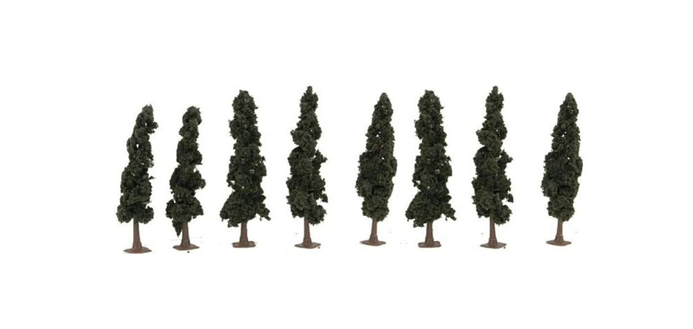 JTT Scenery 92134 Conifer Trees 4- 4.5" (8) - Hobby City NZ (8346420871405)