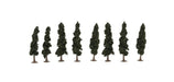 JTT Scenery 92134 Conifer Trees 4- 4.5" (8) - Hobby City NZ (8346420871405)