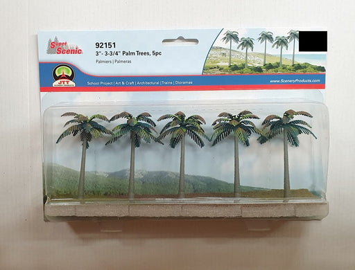 JTT Scenery 92151 Palm Trees 3- 3 3/4" (5) (8346421297389)