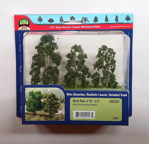 JTT Scenery 92223 Birch Trees 70- 89mm (3) - Hobby City NZ (8346422149357)