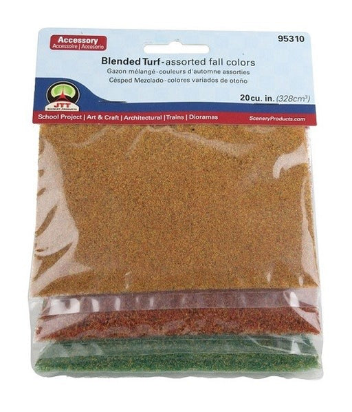 JTT Scenery 95310 Blended Turf: Assorted Fall Colors - 3 Bags - Hobby City NZ (8324797563117)