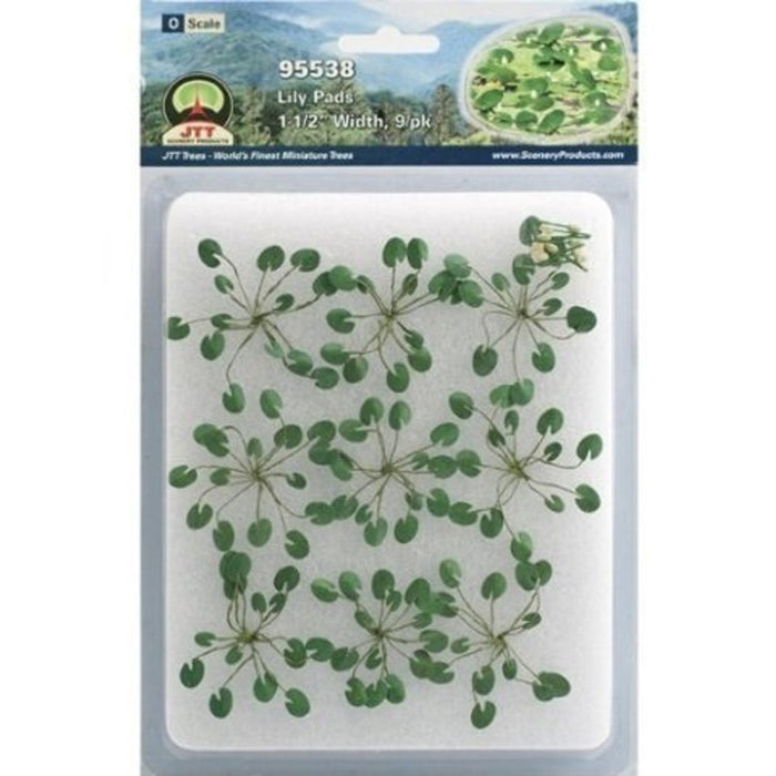 JTT Scenery 95538 O: 31mm Lily Pads (9) (8346423853293)