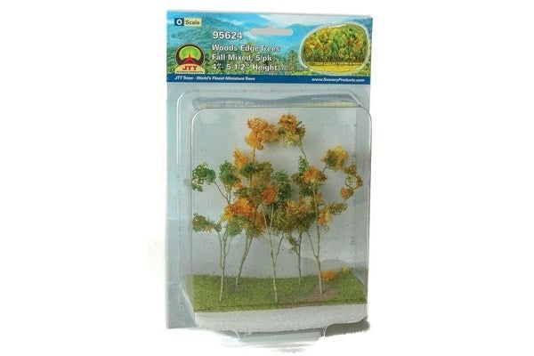 JTT Scenery 95624 Wood's Edge Trees Mixed Fall (O Scale) - 5pk - Hobby City NZ (8324797890797)