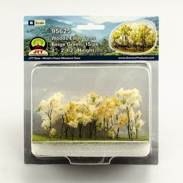 JTT Scenery 95625 N: Wood EdgeTreesBeigeGreen(15 (8346424082669)