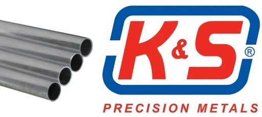 K&S 1109 Round Aluminium Tube 1/8 OD x 0.014 x 36" - 1 Length - Hobby City NZ (8278022226157)