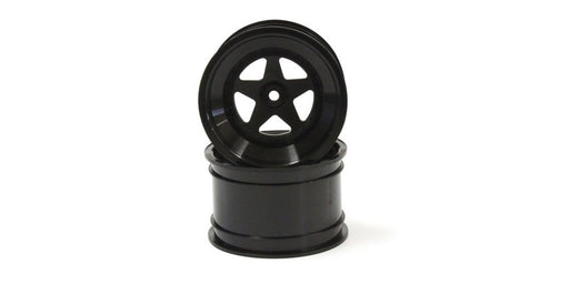 Kyosho SCH006BK 2.2" RR Wheels Black (8531191857389)