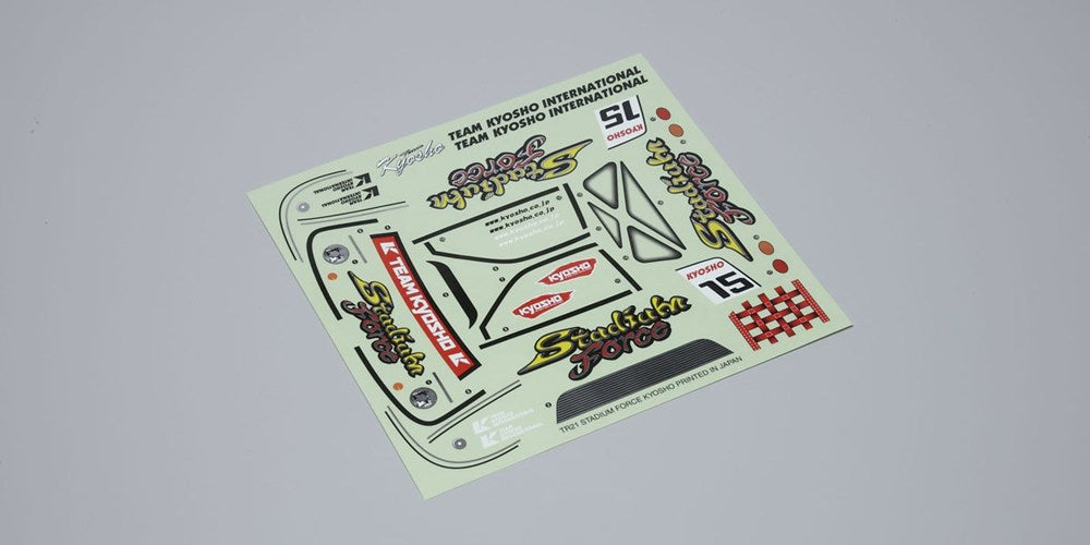 Kyosho TR021 Stickers TR15 Stadium Force - Hobby City NZ