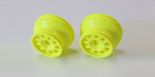 Kyosho UMH601Y SC Wheels Yellow (2) (8324768596205)