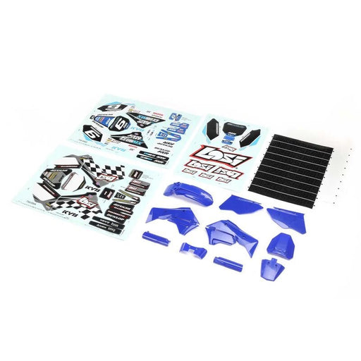TLR LOSI LOS260001 Blue Plastics with Wraps: Promoto-MX - Hobby City NZ