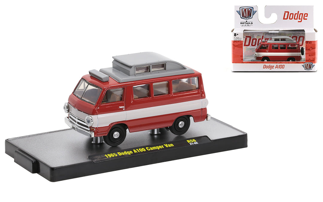 M2 Machines M2-32600-56C 1/64 1965 Dodge A100 Camper Van (8867966943469)