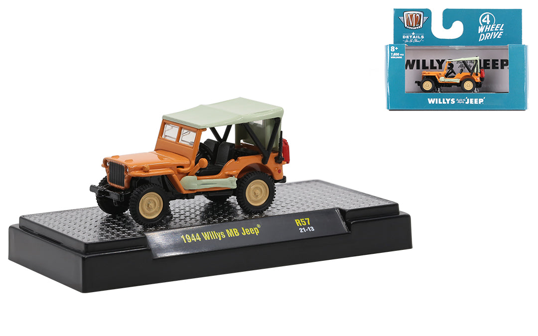 M2 Machines M2-32600-57A 1/64 1944 Willys MB Jeep (8867967303917)