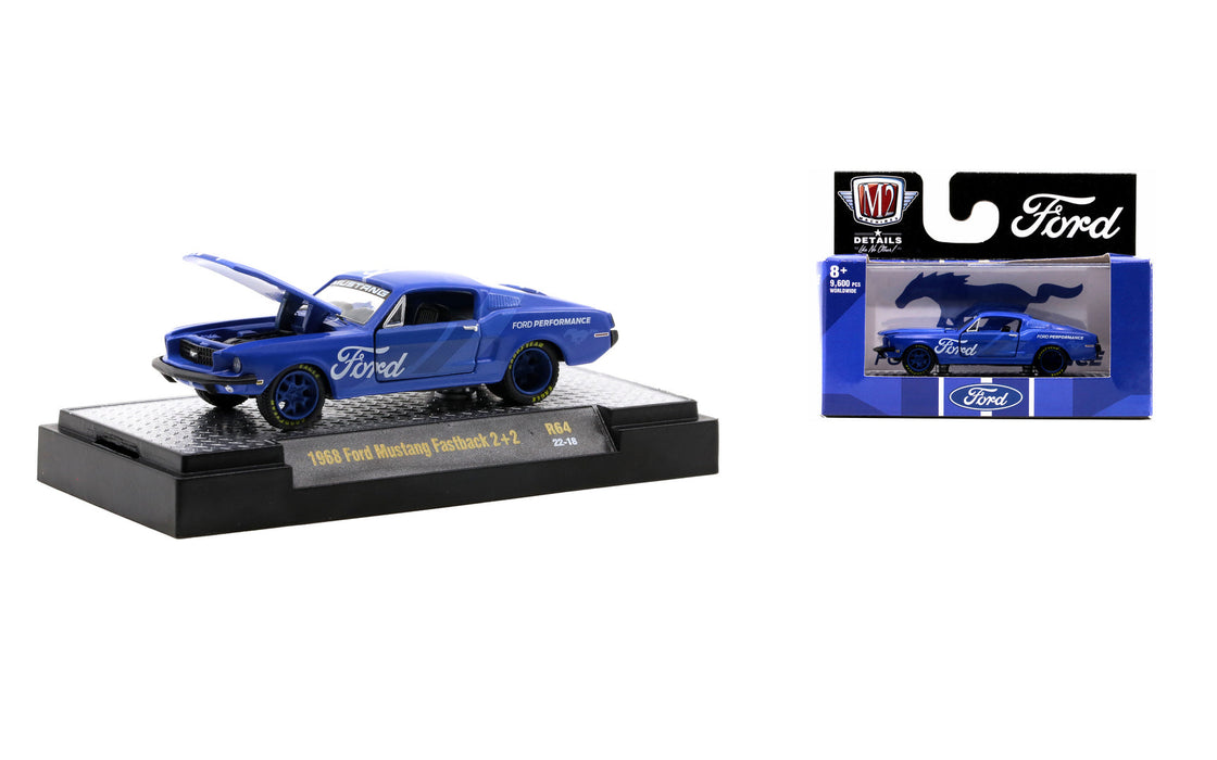 M2 Machines M2-32600-64C 1/64 1968 Ford Mustang Fastback 2+2