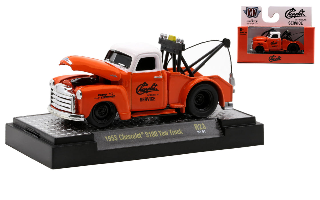 M2 Machines M2-82161-23A 1/64 1953 Chevrolet 3100 Tow Truck (8867971956973)