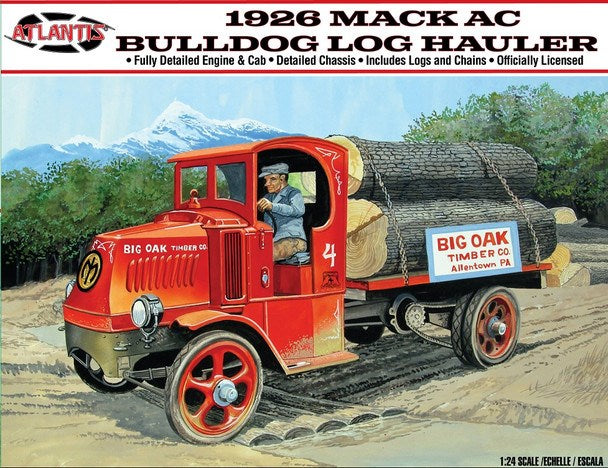 Atlantis Models M2401 1926 Mack Bulldog Log Hauler (8531214991597)