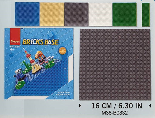 xSluban B0832 Bricks Base 16 x 16 cm Asst Colors - Hobby City NZ