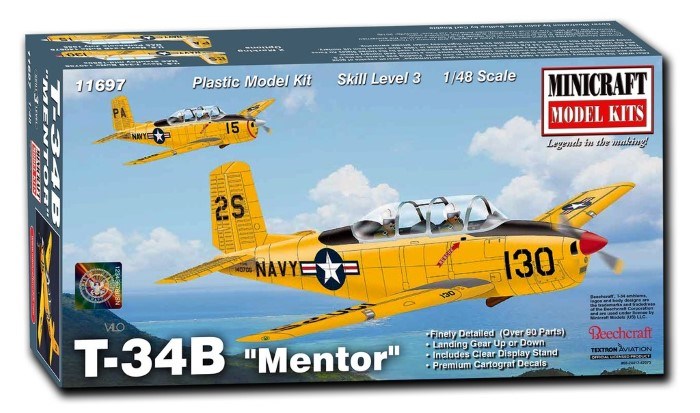 Minicraft 11697 1/48 T-34B 'Mentor' U.S Navy (6661681119281)