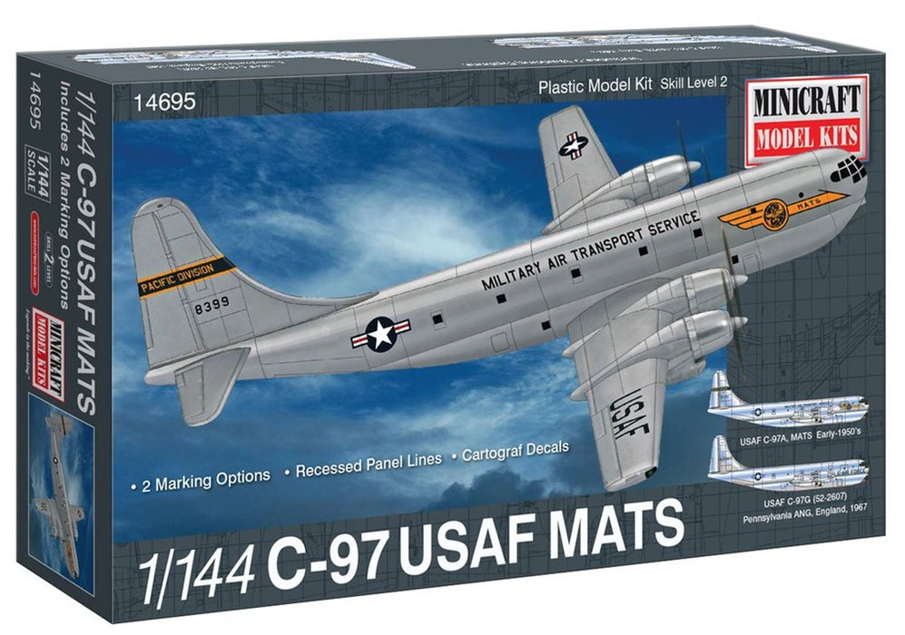 Minicraft Model Kits 14695 1/144 C-97 USAF MATS - Hobby City NZ (8324788388077)