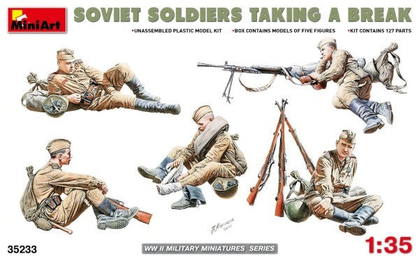 MiniArt 35233 1/35 SOVIET INFANTRY TAKING A BREAK (8137524117741)