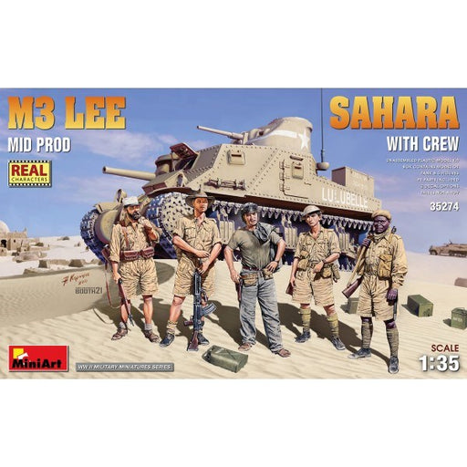 MiniArt 35274 1/35 M3 Lee (Mid Prod.) w/Crew - Sahara (7759534457069)